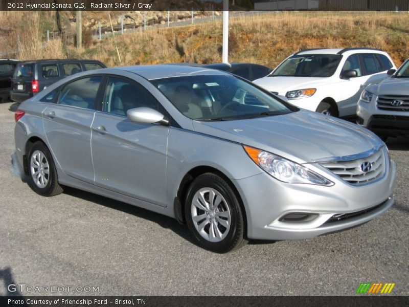 Radiant Silver / Gray 2012 Hyundai Sonata GLS