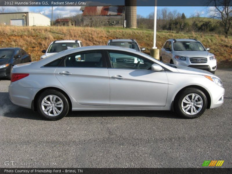 Radiant Silver / Gray 2012 Hyundai Sonata GLS