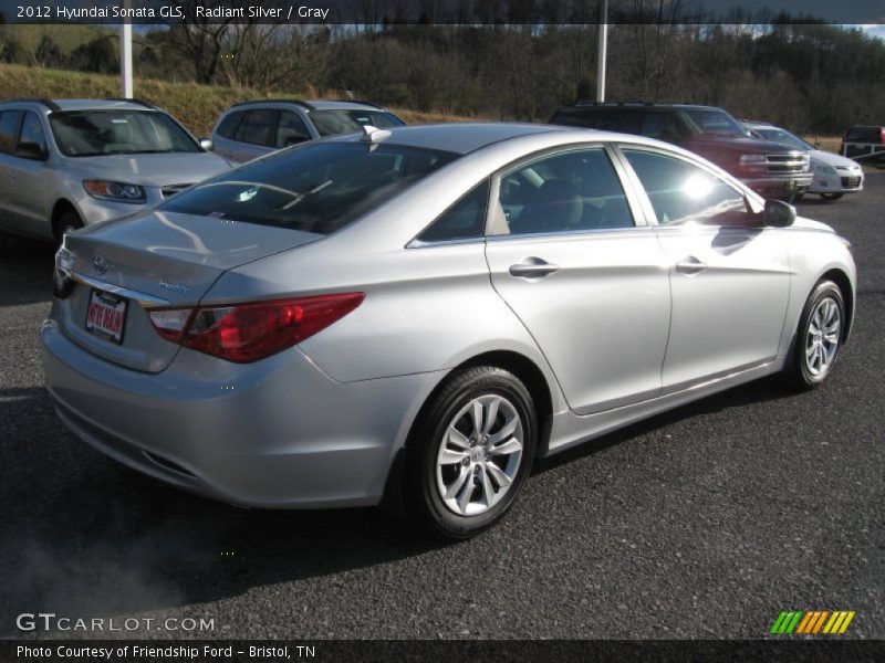 Radiant Silver / Gray 2012 Hyundai Sonata GLS
