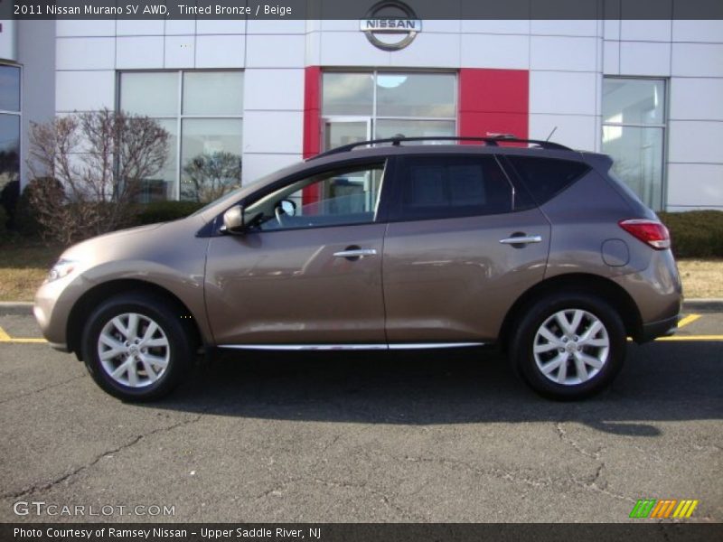 Tinted Bronze / Beige 2011 Nissan Murano SV AWD