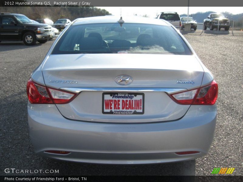 Radiant Silver / Gray 2012 Hyundai Sonata GLS