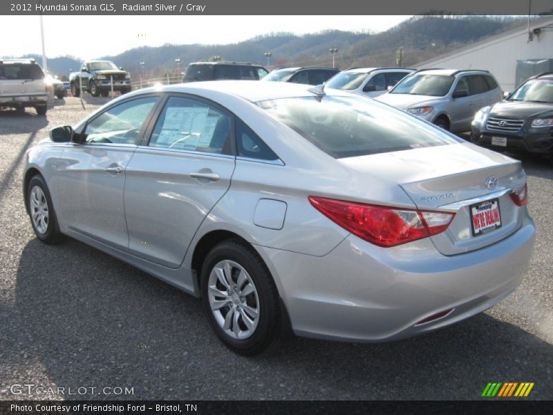 Radiant Silver / Gray 2012 Hyundai Sonata GLS