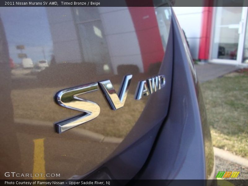 Tinted Bronze / Beige 2011 Nissan Murano SV AWD