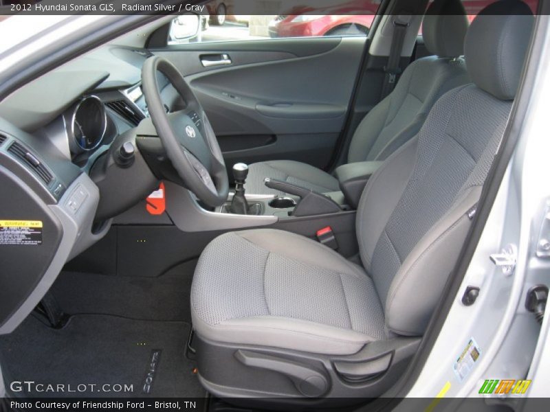 Radiant Silver / Gray 2012 Hyundai Sonata GLS