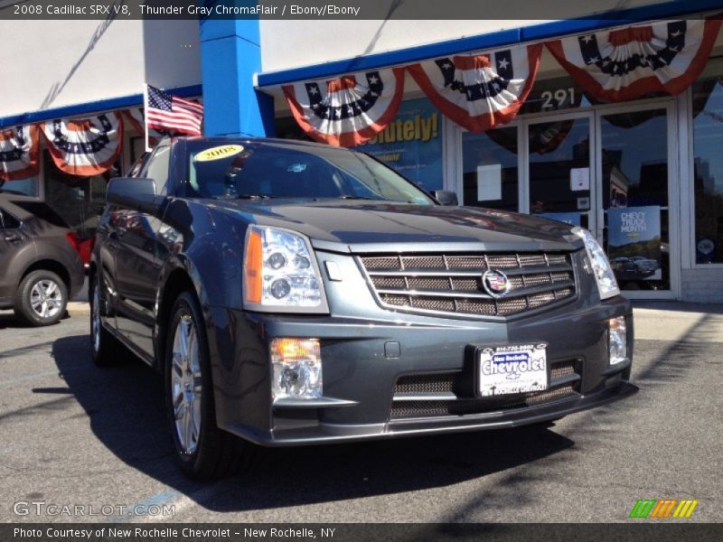 Thunder Gray ChromaFlair / Ebony/Ebony 2008 Cadillac SRX V8