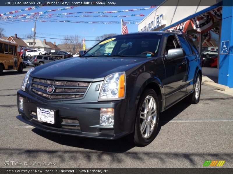 Thunder Gray ChromaFlair / Ebony/Ebony 2008 Cadillac SRX V8