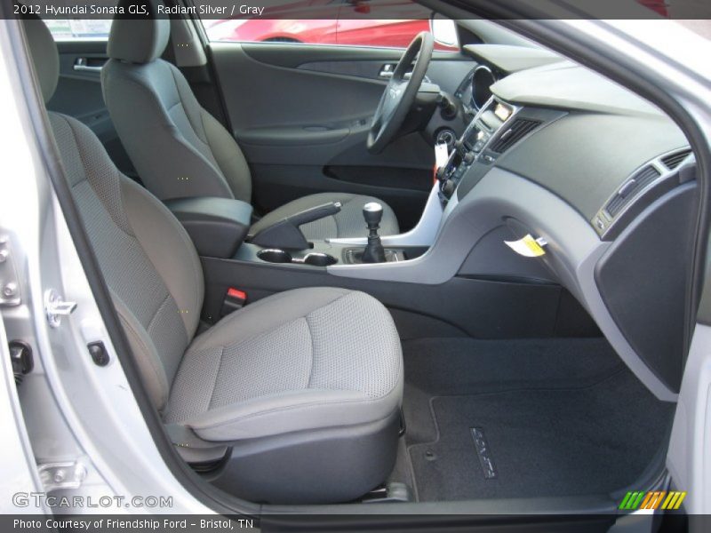 Radiant Silver / Gray 2012 Hyundai Sonata GLS