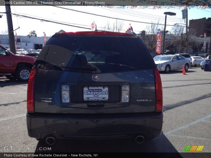 Thunder Gray ChromaFlair / Ebony/Ebony 2008 Cadillac SRX V8