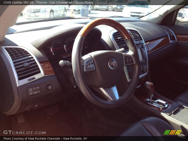 Thunder Gray ChromaFlair / Ebony/Ebony 2008 Cadillac SRX V8