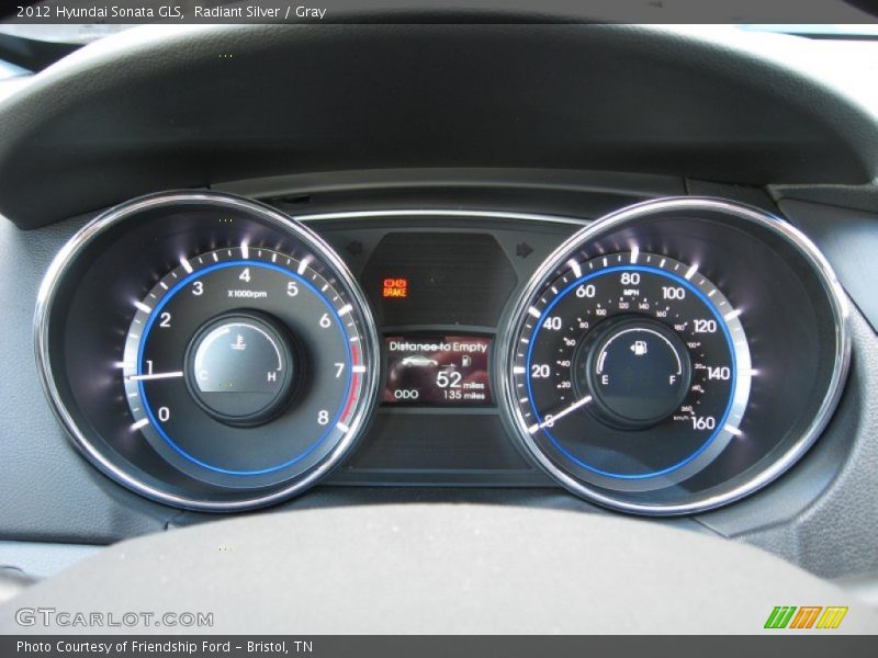 Radiant Silver / Gray 2012 Hyundai Sonata GLS