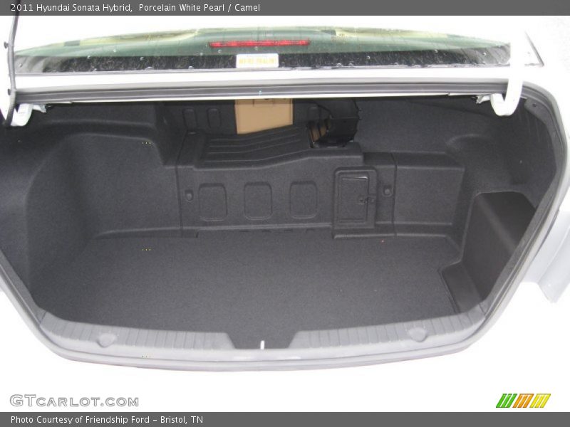 Porcelain White Pearl / Camel 2011 Hyundai Sonata Hybrid