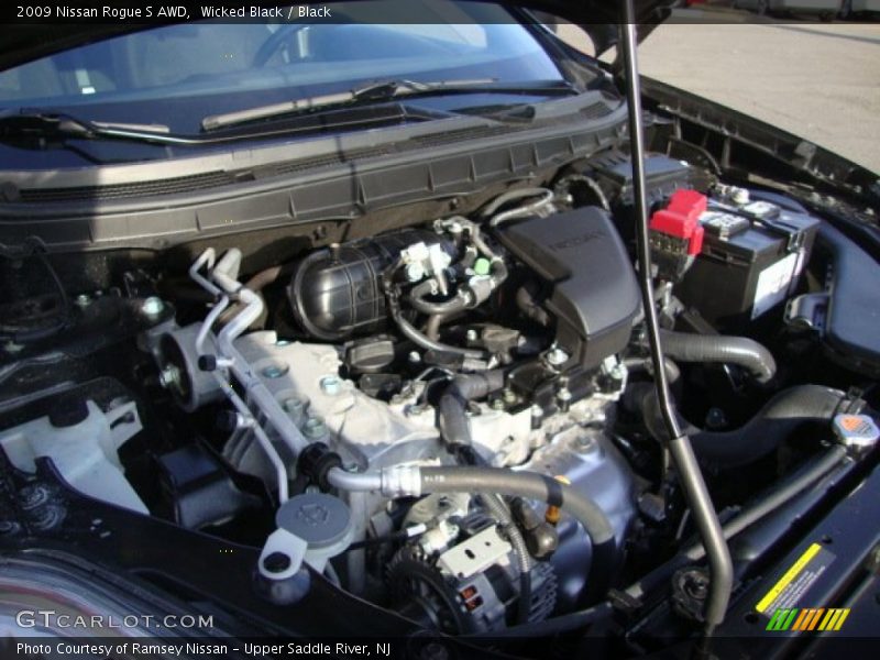 Wicked Black / Black 2009 Nissan Rogue S AWD