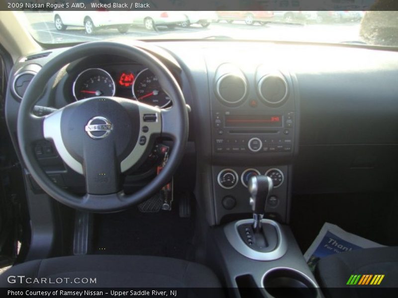 Wicked Black / Black 2009 Nissan Rogue S AWD