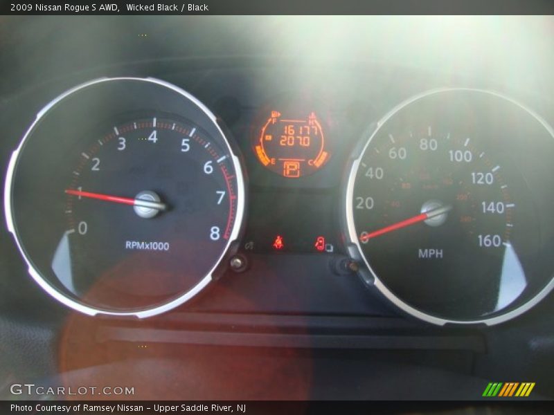 Wicked Black / Black 2009 Nissan Rogue S AWD