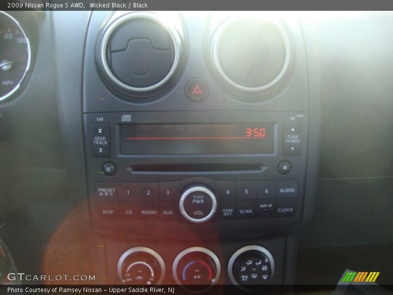 Wicked Black / Black 2009 Nissan Rogue S AWD