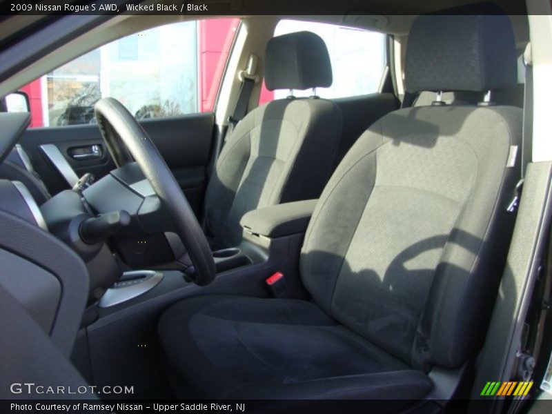 Wicked Black / Black 2009 Nissan Rogue S AWD