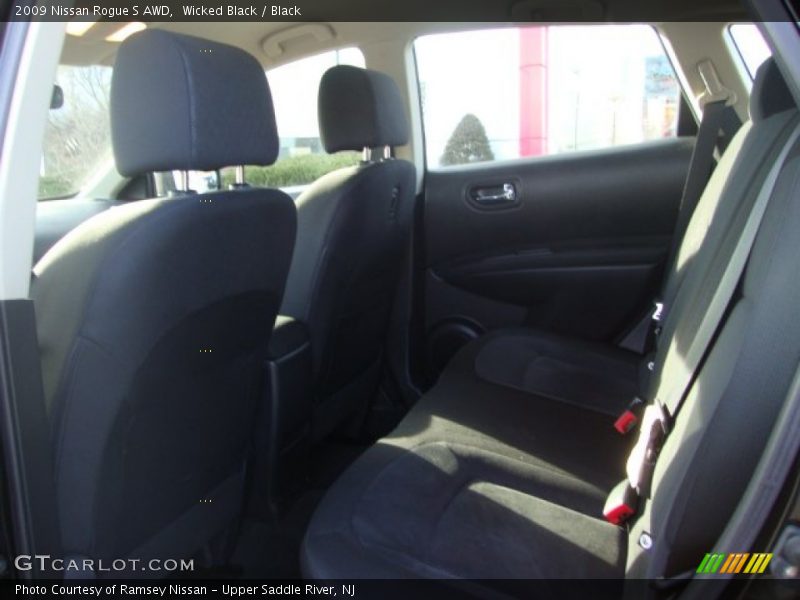 Wicked Black / Black 2009 Nissan Rogue S AWD