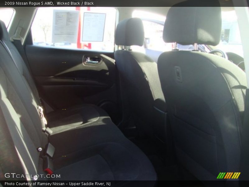Wicked Black / Black 2009 Nissan Rogue S AWD