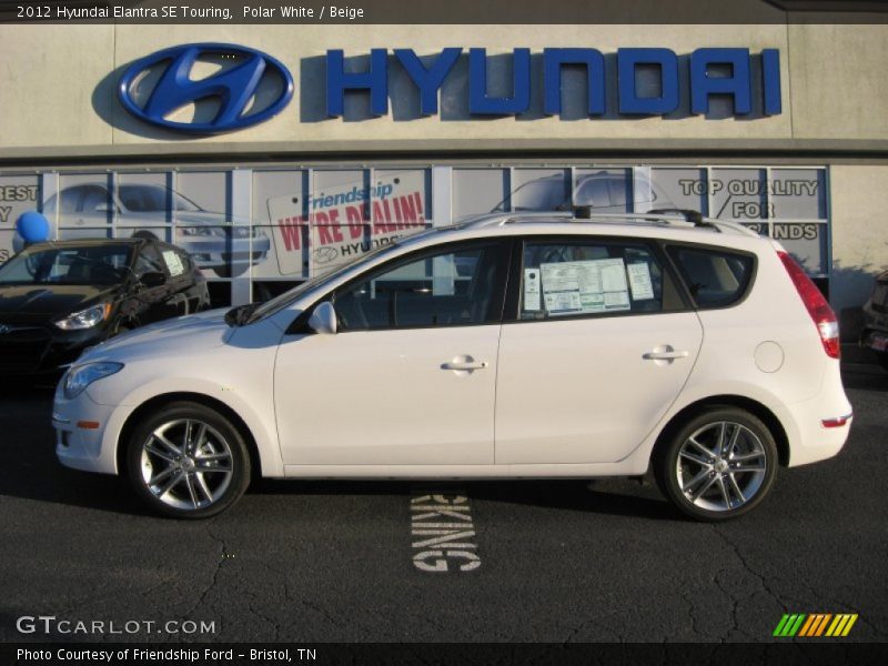 Polar White / Beige 2012 Hyundai Elantra SE Touring