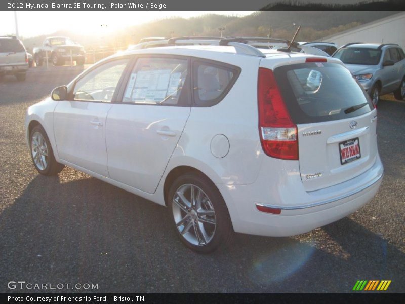 Polar White / Beige 2012 Hyundai Elantra SE Touring