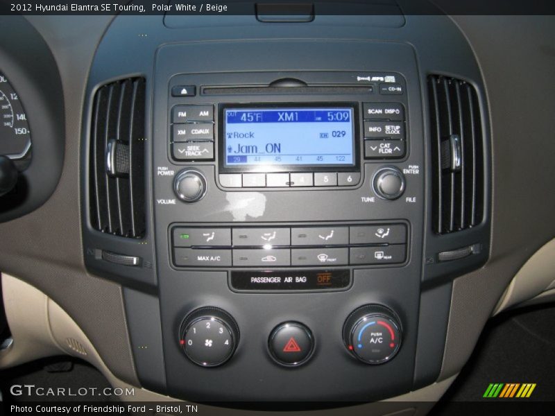 Polar White / Beige 2012 Hyundai Elantra SE Touring
