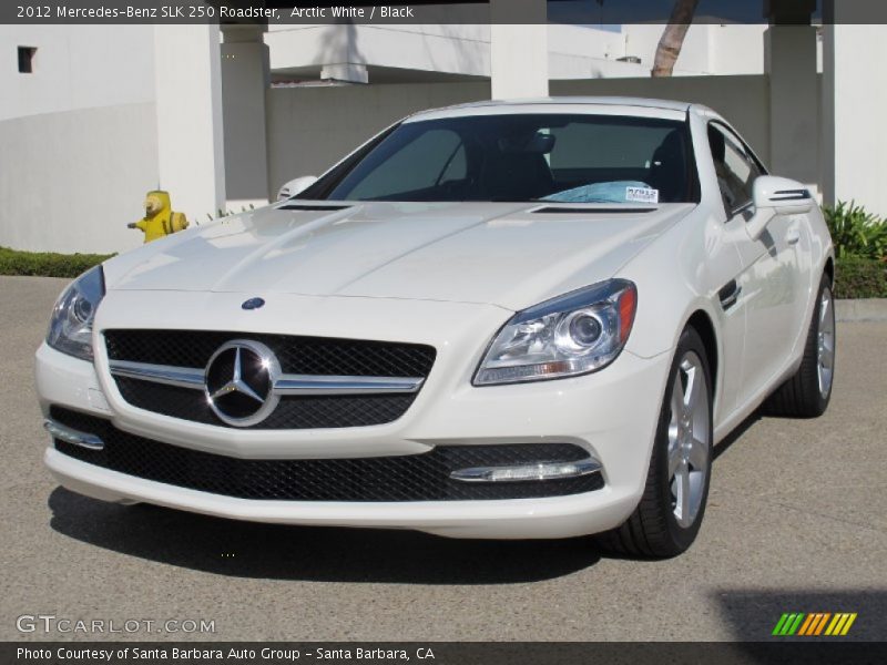 Arctic White / Black 2012 Mercedes-Benz SLK 250 Roadster