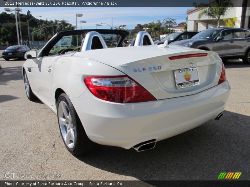 Arctic White / Black 2012 Mercedes-Benz SLK 250 Roadster