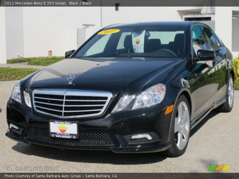 Black / Black 2011 Mercedes-Benz E 350 Sedan