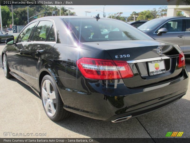 Black / Black 2011 Mercedes-Benz E 350 Sedan