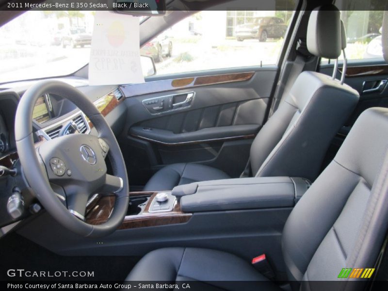 Black / Black 2011 Mercedes-Benz E 350 Sedan