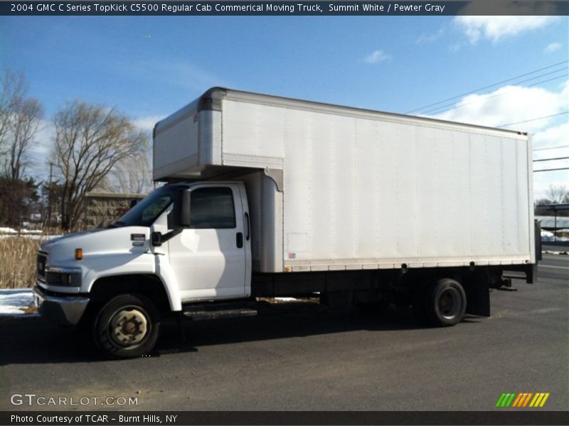 Summit White / Pewter Gray 2004 GMC C Series TopKick C5500 Regular Cab Commerical Moving Truck
