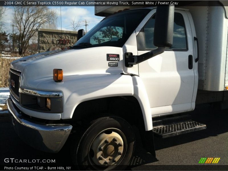 Summit White / Pewter Gray 2004 GMC C Series TopKick C5500 Regular Cab Commerical Moving Truck