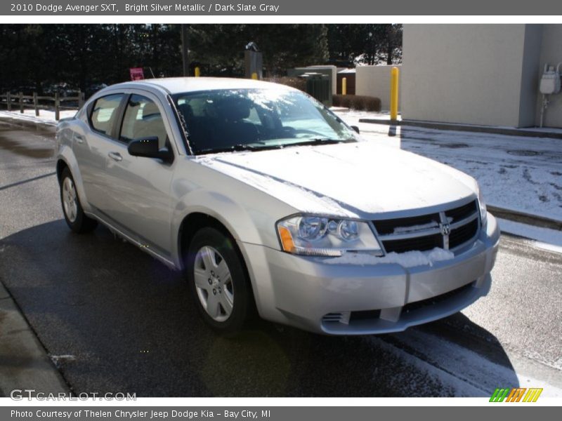 Bright Silver Metallic / Dark Slate Gray 2010 Dodge Avenger SXT