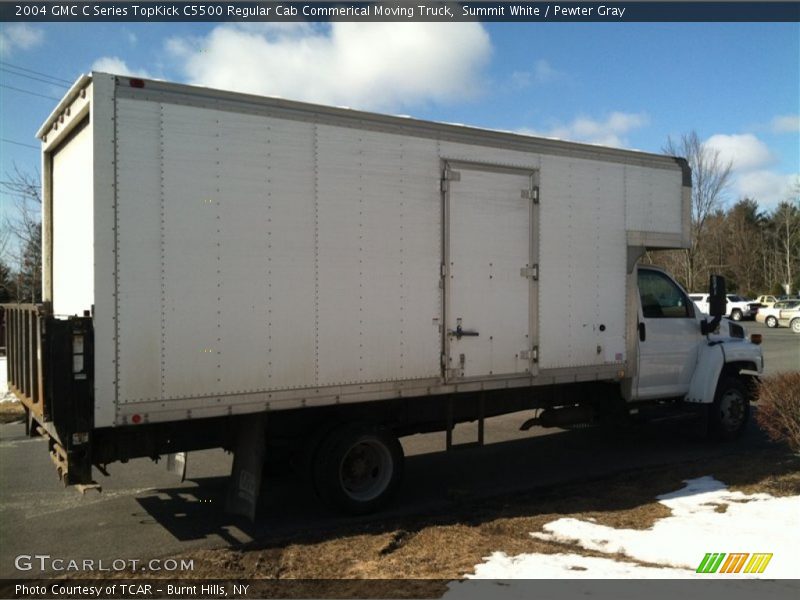 Summit White / Pewter Gray 2004 GMC C Series TopKick C5500 Regular Cab Commerical Moving Truck