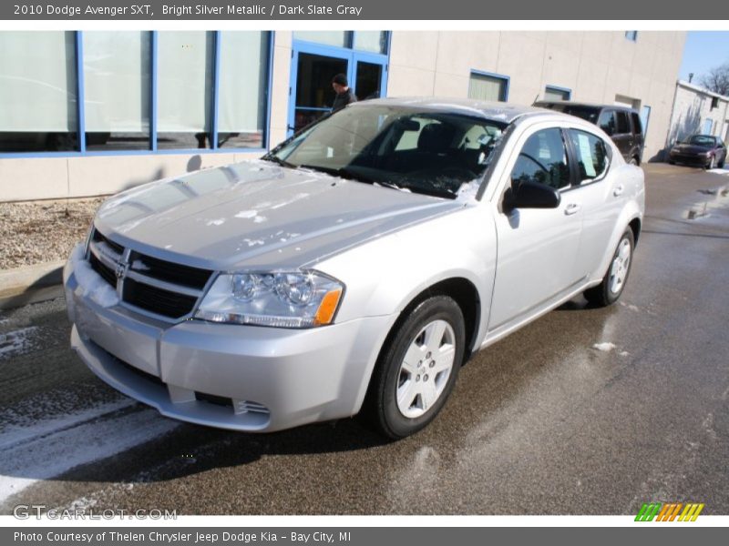 Bright Silver Metallic / Dark Slate Gray 2010 Dodge Avenger SXT