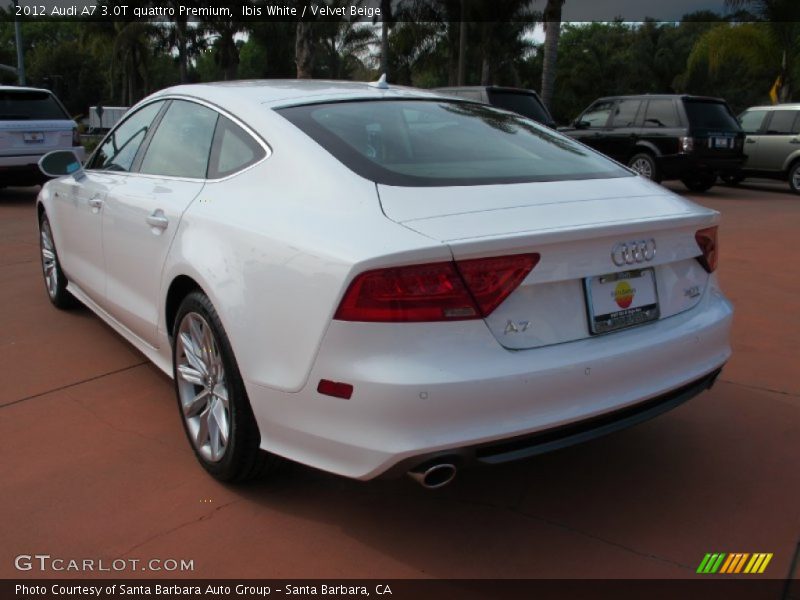 Ibis White / Velvet Beige 2012 Audi A7 3.0T quattro Premium