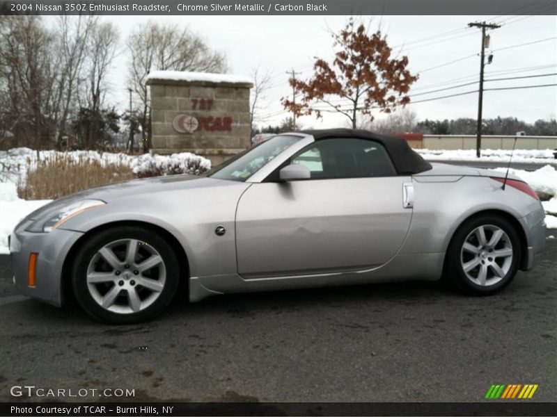 Chrome Silver Metallic / Carbon Black 2004 Nissan 350Z Enthusiast Roadster