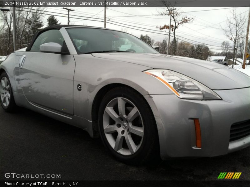 Chrome Silver Metallic / Carbon Black 2004 Nissan 350Z Enthusiast Roadster