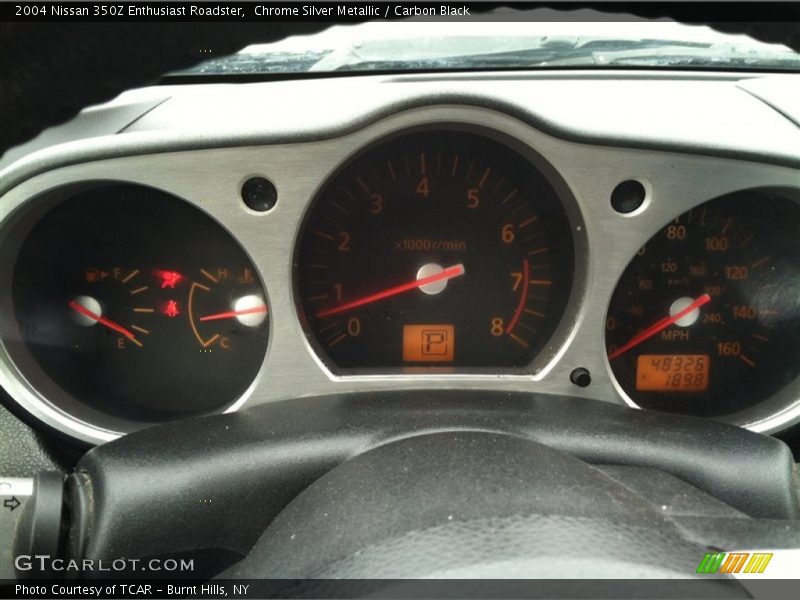Chrome Silver Metallic / Carbon Black 2004 Nissan 350Z Enthusiast Roadster