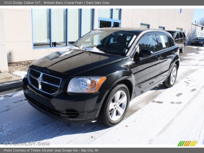 Brilliant Black Crystal Pearl / Dark Slate Gray 2010 Dodge Caliber SXT