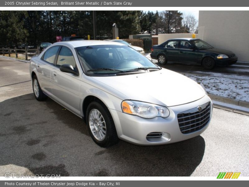 Brilliant Silver Metallic / Dark Slate Gray 2005 Chrysler Sebring Sedan