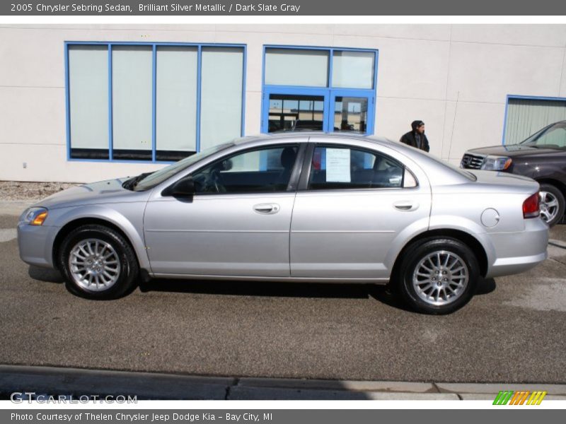Brilliant Silver Metallic / Dark Slate Gray 2005 Chrysler Sebring Sedan