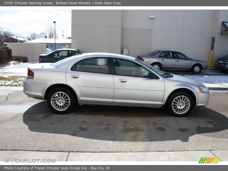 Brilliant Silver Metallic / Dark Slate Gray 2005 Chrysler Sebring Sedan
