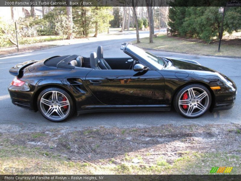 Black / Black 2008 Porsche 911 Turbo Cabriolet