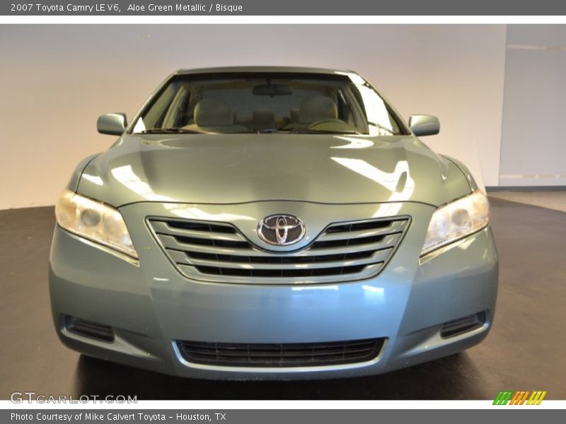 Aloe Green Metallic / Bisque 2007 Toyota Camry LE V6