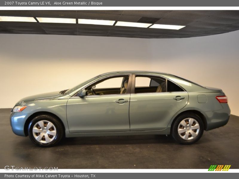 Aloe Green Metallic / Bisque 2007 Toyota Camry LE V6