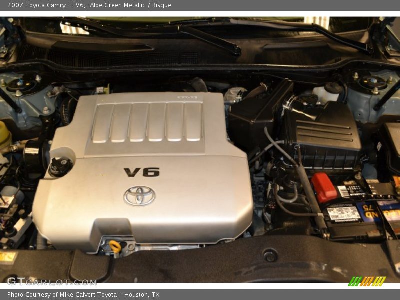 Aloe Green Metallic / Bisque 2007 Toyota Camry LE V6