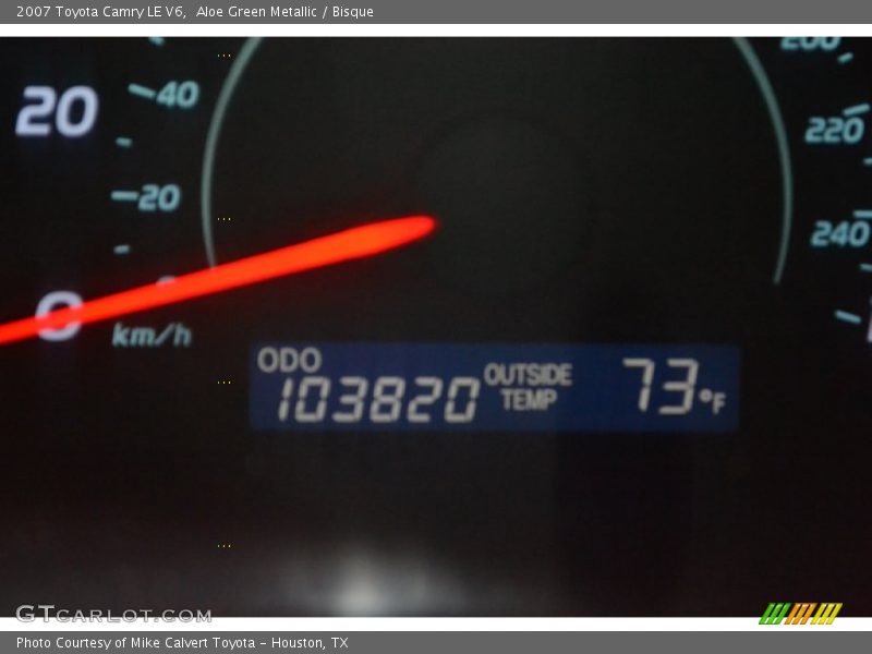 Aloe Green Metallic / Bisque 2007 Toyota Camry LE V6