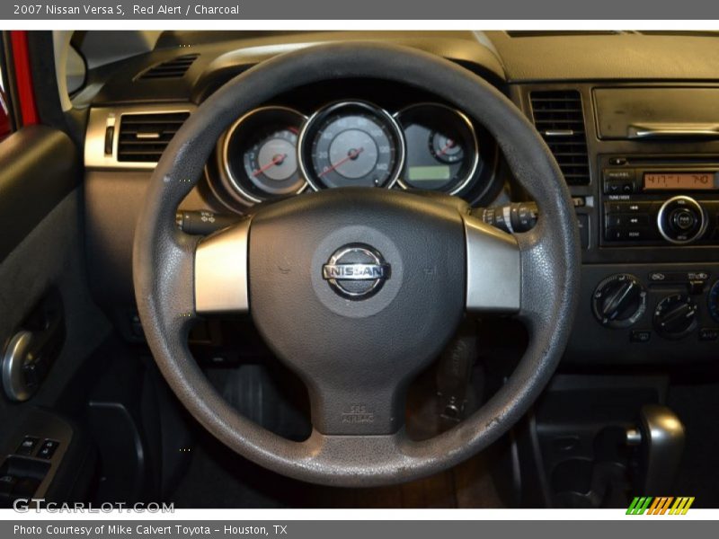 Red Alert / Charcoal 2007 Nissan Versa S