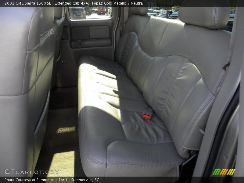 Topaz Gold Metallic / Neutral 2001 GMC Sierra 1500 SLT Extended Cab 4x4